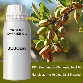 Olio di jojoba puro organico per la cura della pelle — Cura e idrata la pelle. — foto 6