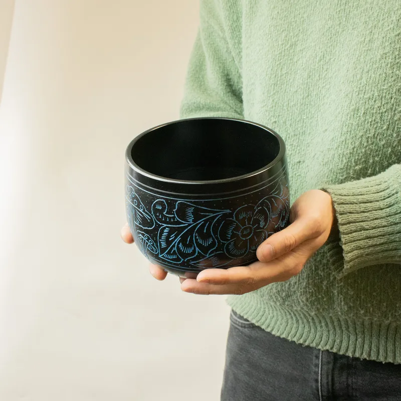 Cauldron Singing Bowl Magic Mushroom Blu — foto 4