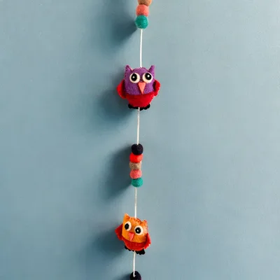 Felt Wall Hanging -Owls