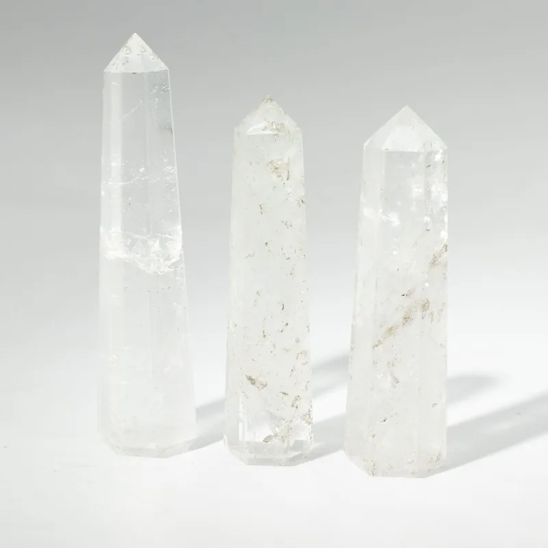 Gemstone Six Face Obelisk Point approx 11cm Clear Quartz — foto 3