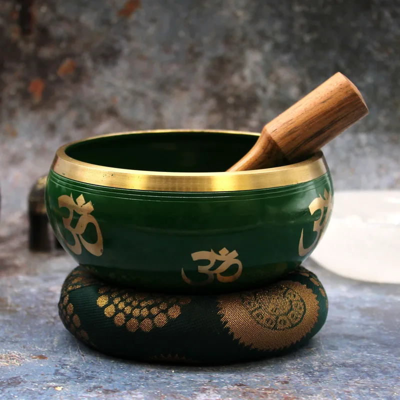Lrg Albero of Life Singing Bowl Set- Verde 14cm — foto 4