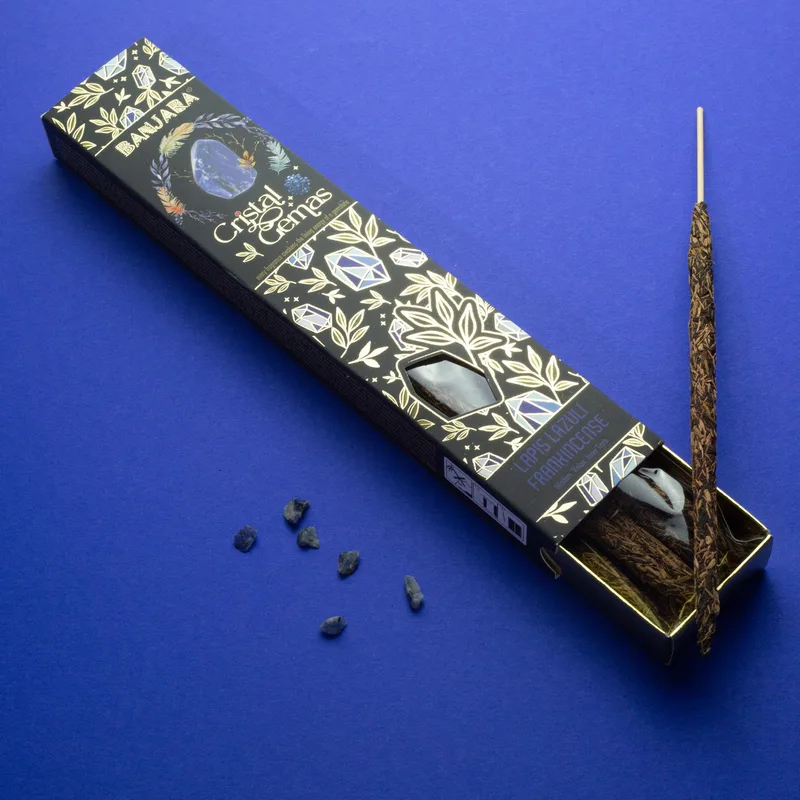 Banjara Cristal Gemas Incenso Sticks - Lapis Lazuli Frankincense — foto 2