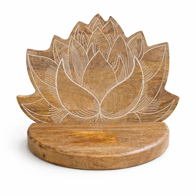 Lotus Wall Shelf Bianco Wash — foto 1