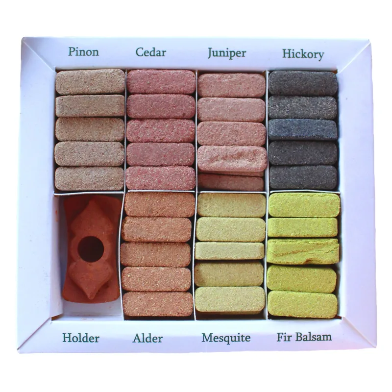 Display Set of 70 Incenso Smudge Bricks and Bruciatore 7 Earthy Himalaya Incenso — foto 3