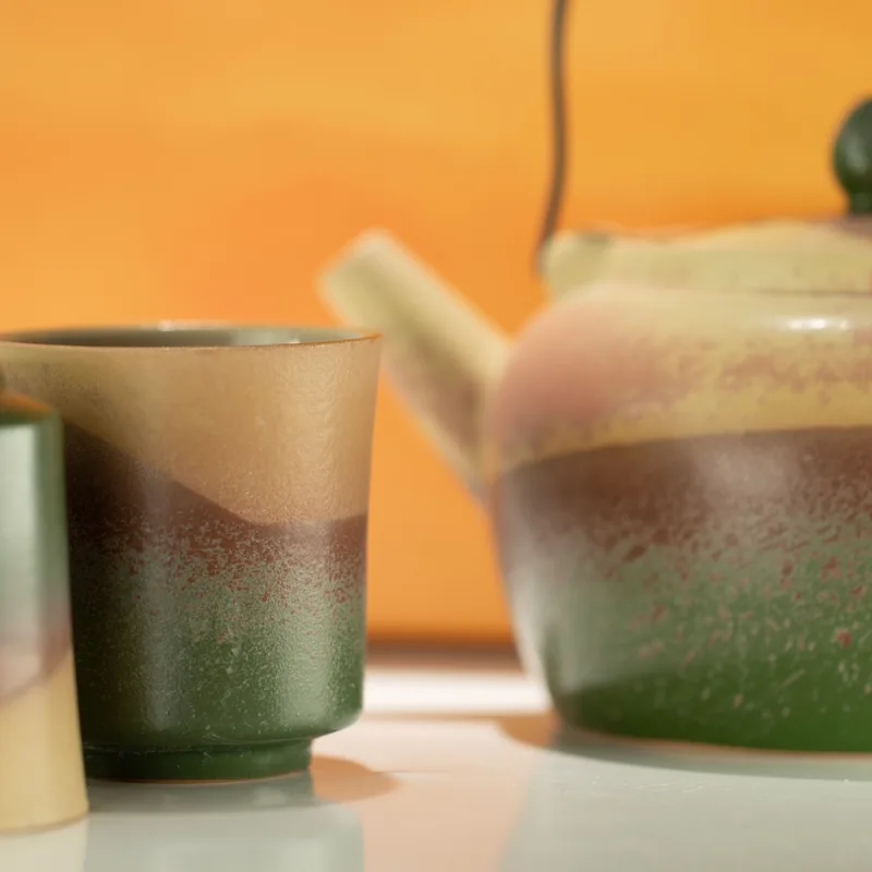 Set da tè stile giapponese Kyusu – per tè verde – quattro tazze — foto 2