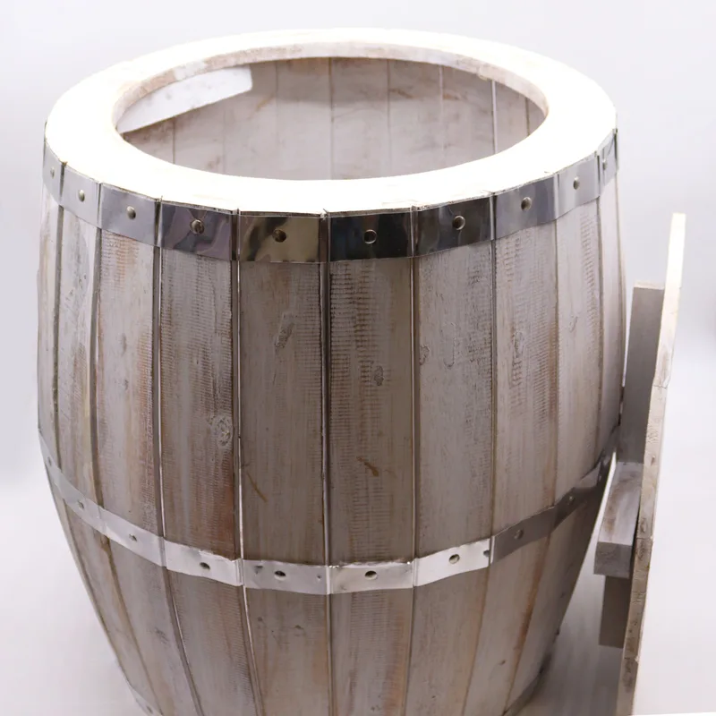 Beer Barrel Table Whitewash — foto 1