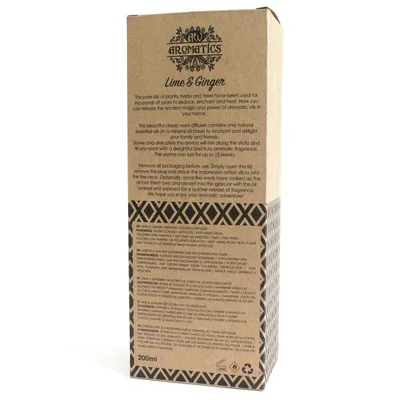 200ml Lime & Ginger Essenziale Olio Reed Diffusore