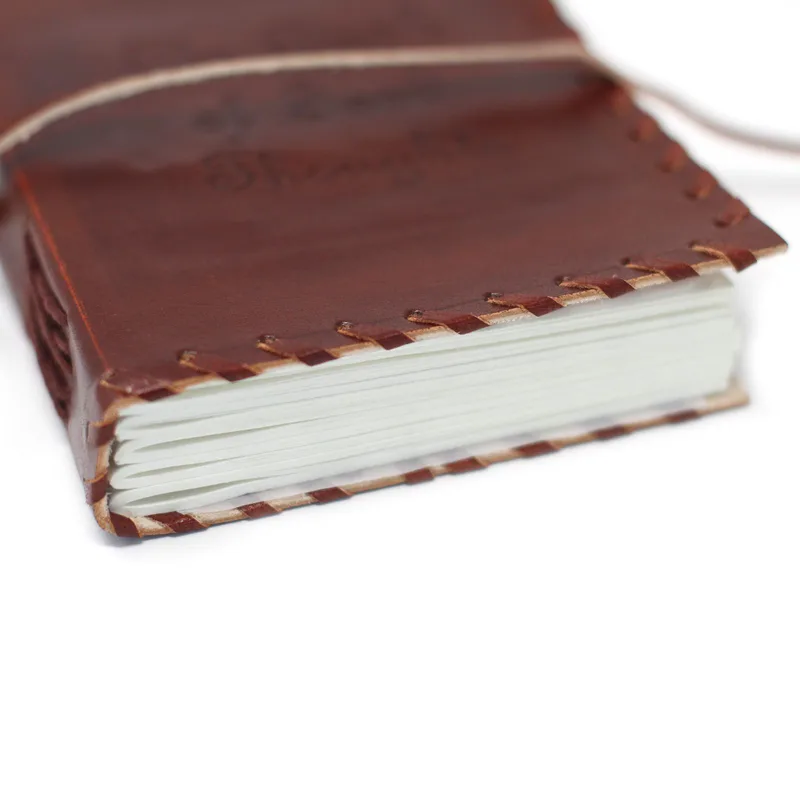 Leather Book of Thoughts with Wrap Notebook — foto 2
