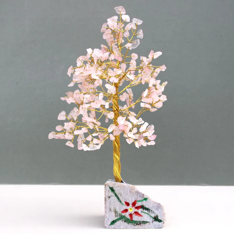 Rosa Quartz Gemstone Albero 320 Stones