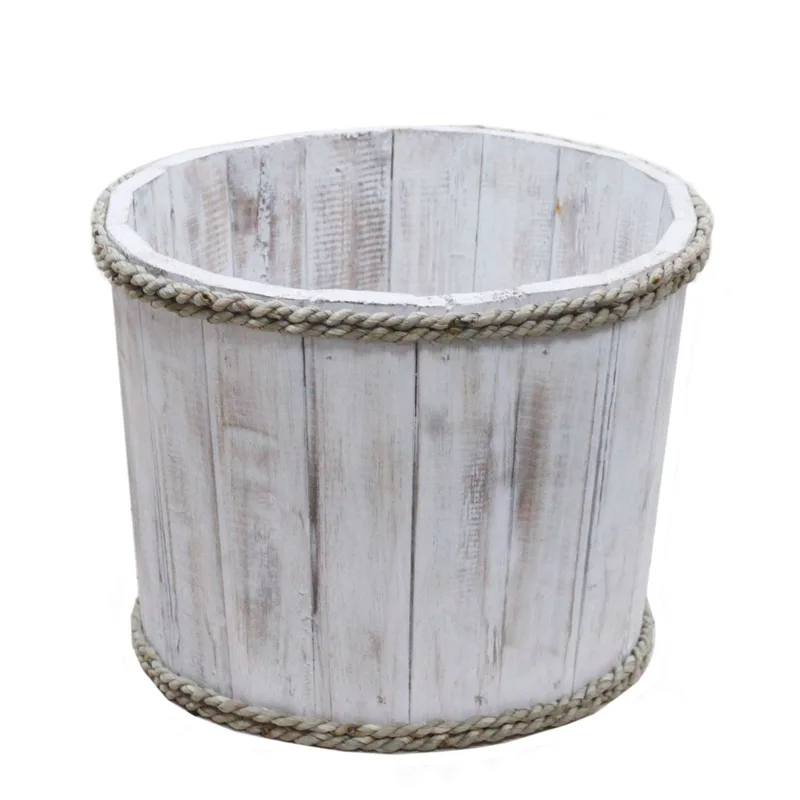 Small Nautical Display Tub Whitewash 21x29cm — foto 1