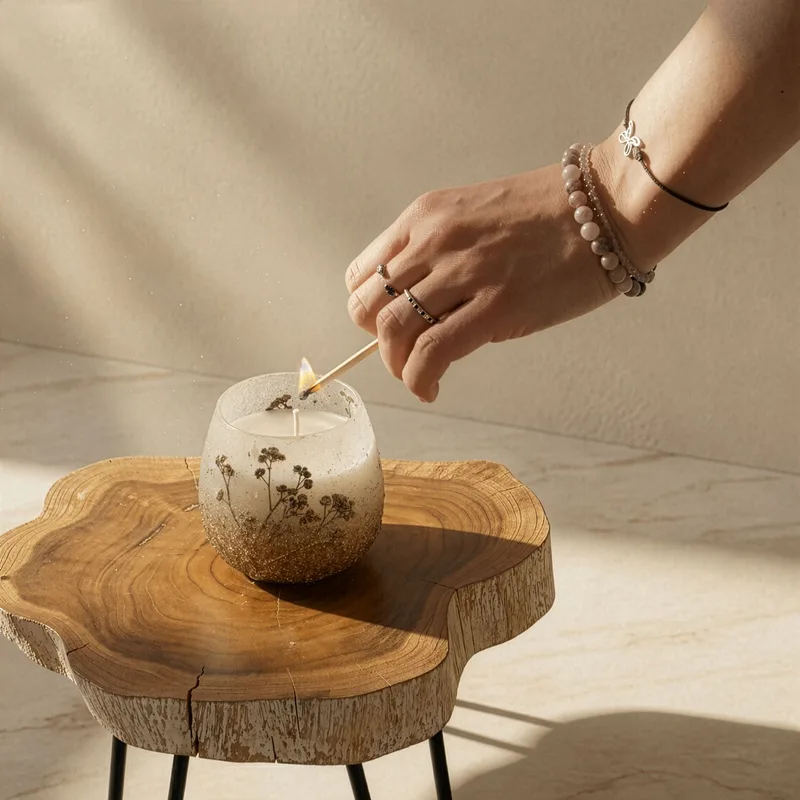 Small Glass Jar Candele - Wildlight Woods — foto 6