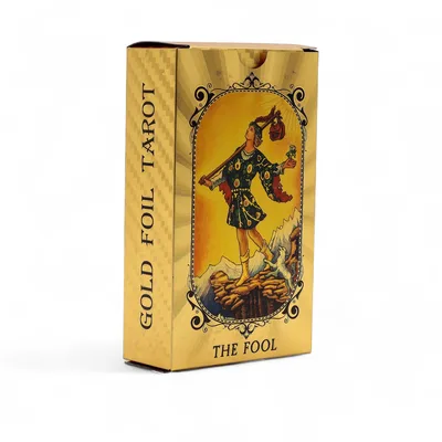 Blu & Oro Foil Tarot Card Set All Seeing Eye with booklet — foto 3