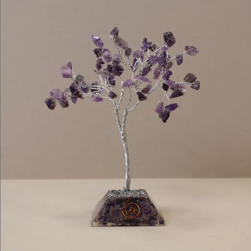 Gemstone Albero with Organite Base 80 Stone Amethyst — foto 3