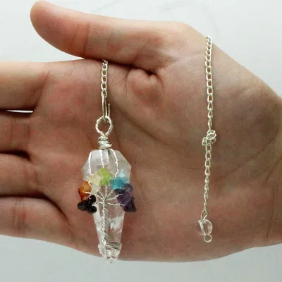 Magic Pendulum - Seven Chakra - Rock Quartz — foto 1