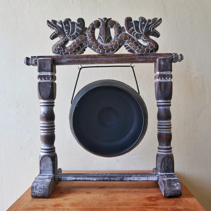 Small Healing Gong in Stand 25cm Nero — foto 2