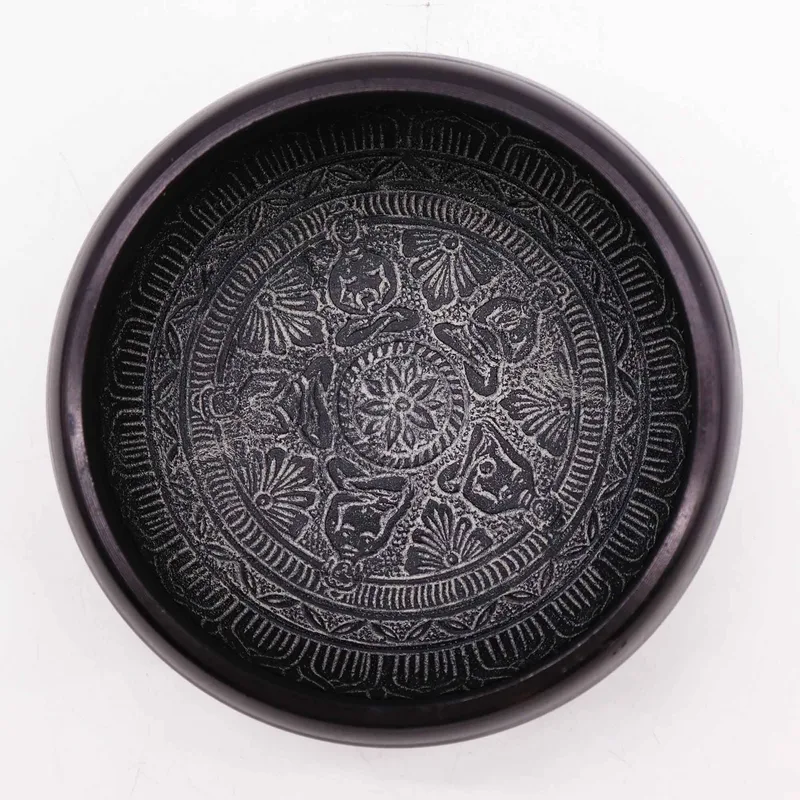 Earth Powder Singing Bowl Om Five Buddha 16cm — foto 2