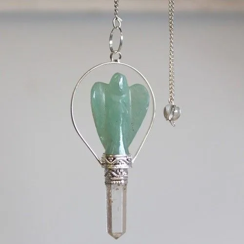 Angel Pendulum with Ring- Verde Aventurine — foto 1