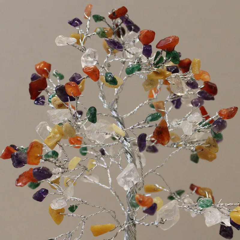 Gemstone Albero with Organite Base 160 Stone Multi