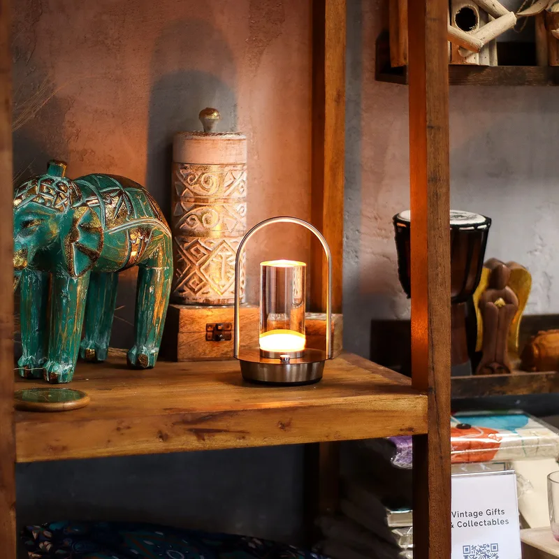 Touch Lamp Crystal Lantern USB Rechargable — foto 1