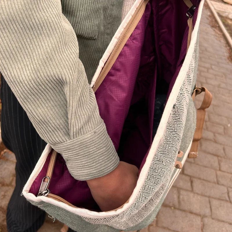 Hemp Trekking Rolling Backpack Sage — foto 1