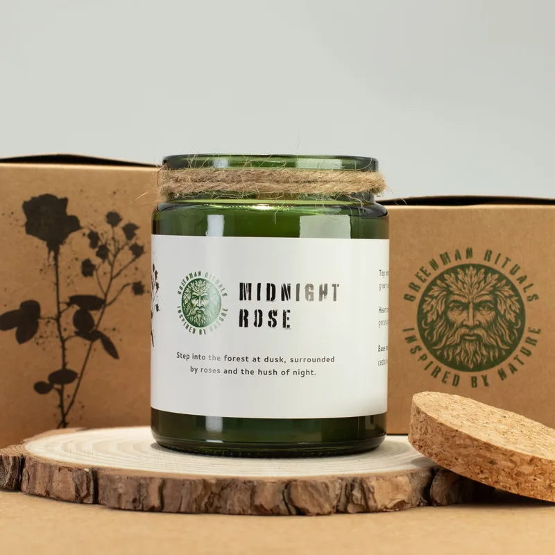 Greenman Woodwick Soy Candela Midnight Rosa — foto 4