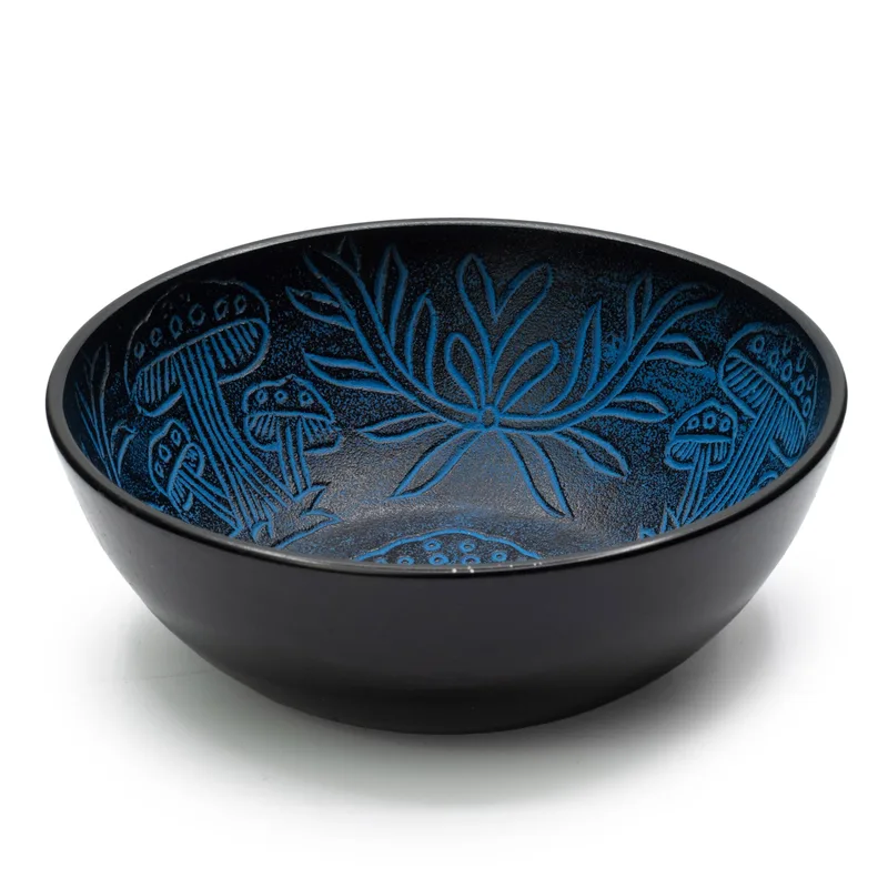 Aluminum Singing Bowl Magic Mushroom Blu