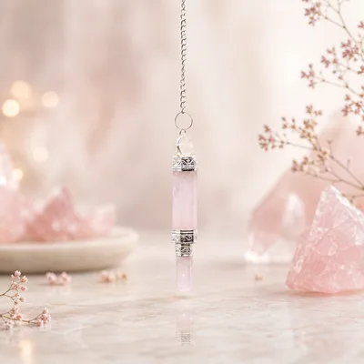 Three Piece Pendulum Rosa Quartz — foto 2