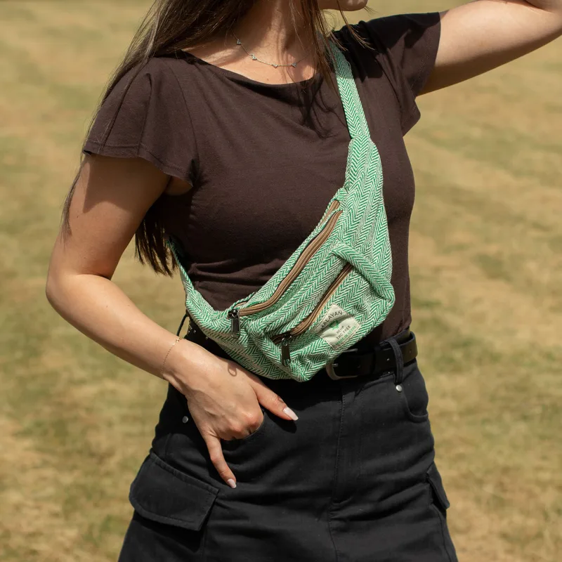 Cotton Hemp Style Belt Bag Sage — foto 2
