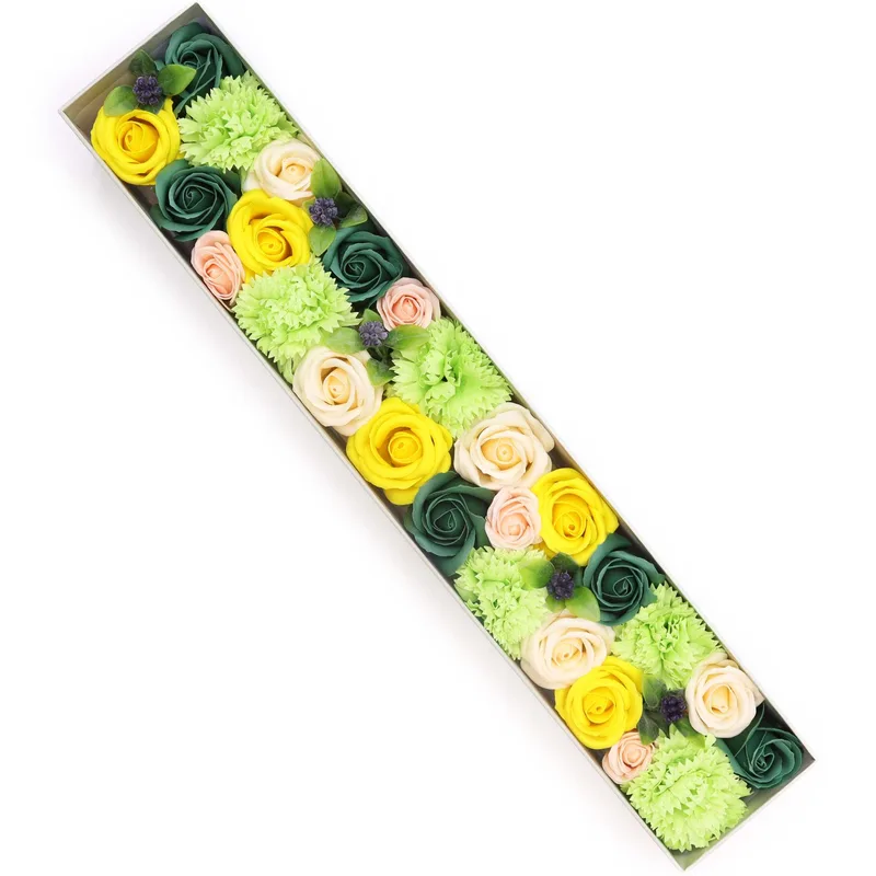 Extra Long Scatola Spring Celibrations Yellow & Greens