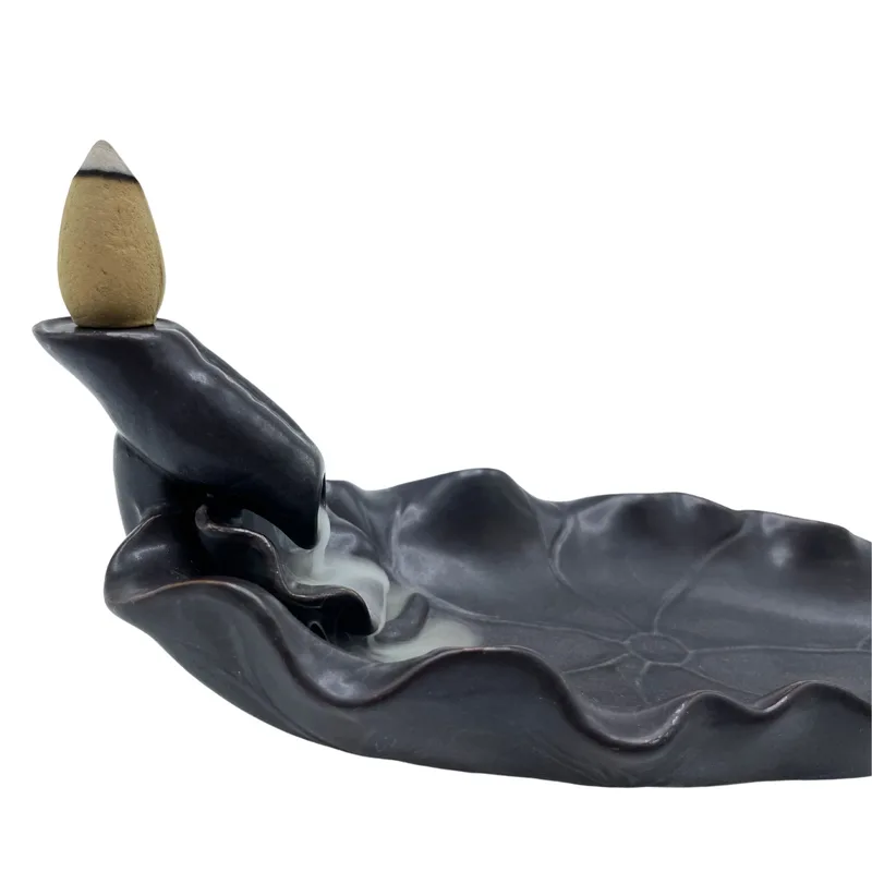 Backflow Incenso Bruciatore Lotus Fiore — foto 1