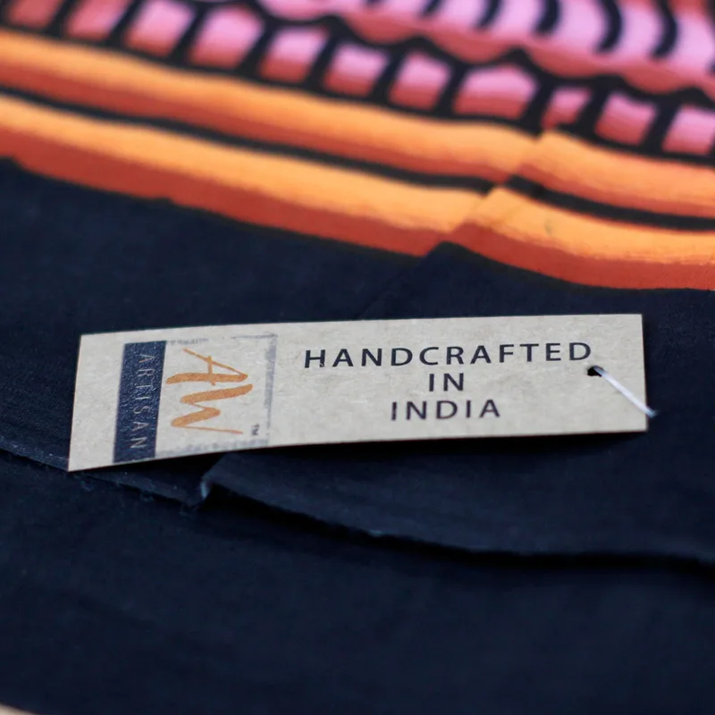 Handbrushed Cotton Wall Art Hamsa — foto 2
