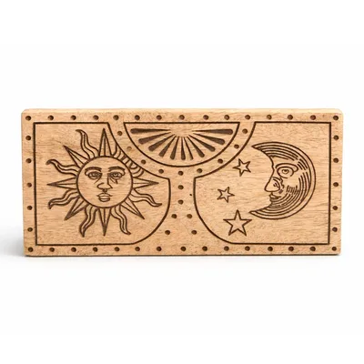 Sun - Moon Carved Crystal and Stone Scatola — foto 1