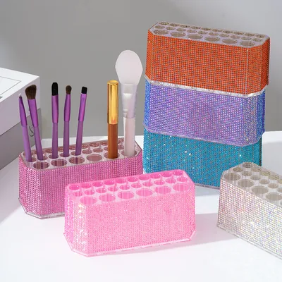 Household Diamond Makeup Pen Holder