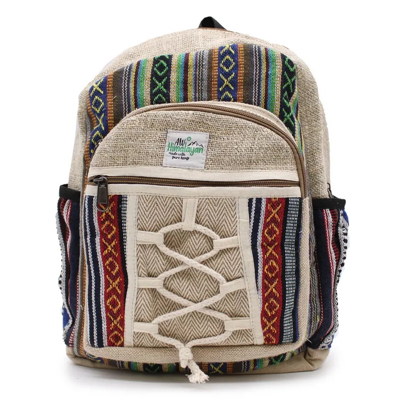 Zaino in Cotone Organico – Stile Corda e Tasche — foto 5
