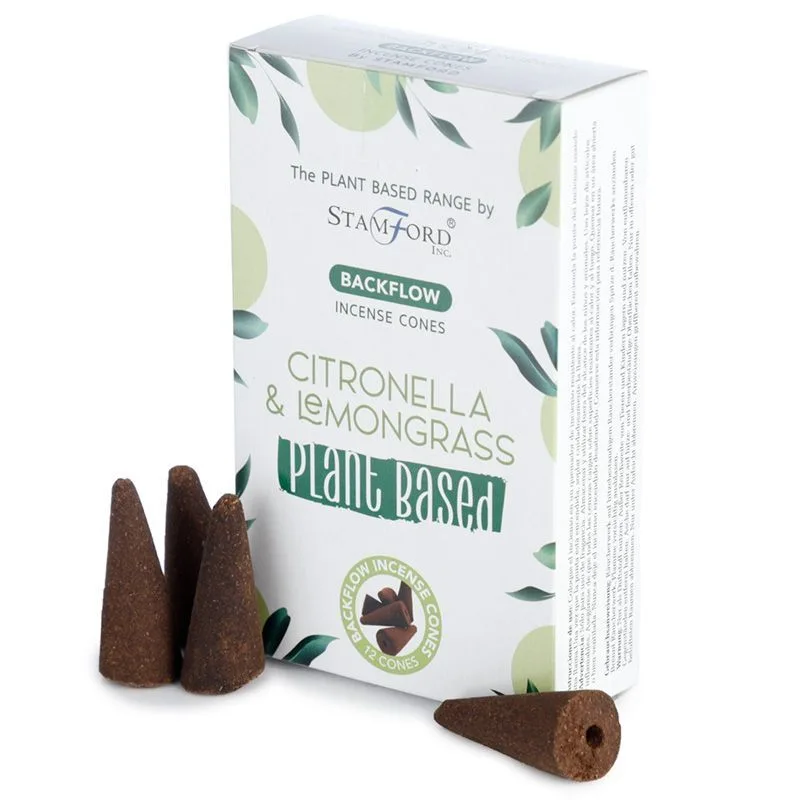 Plant Based Backflow Incenso Cones Citronella & Lemongrass — foto 3