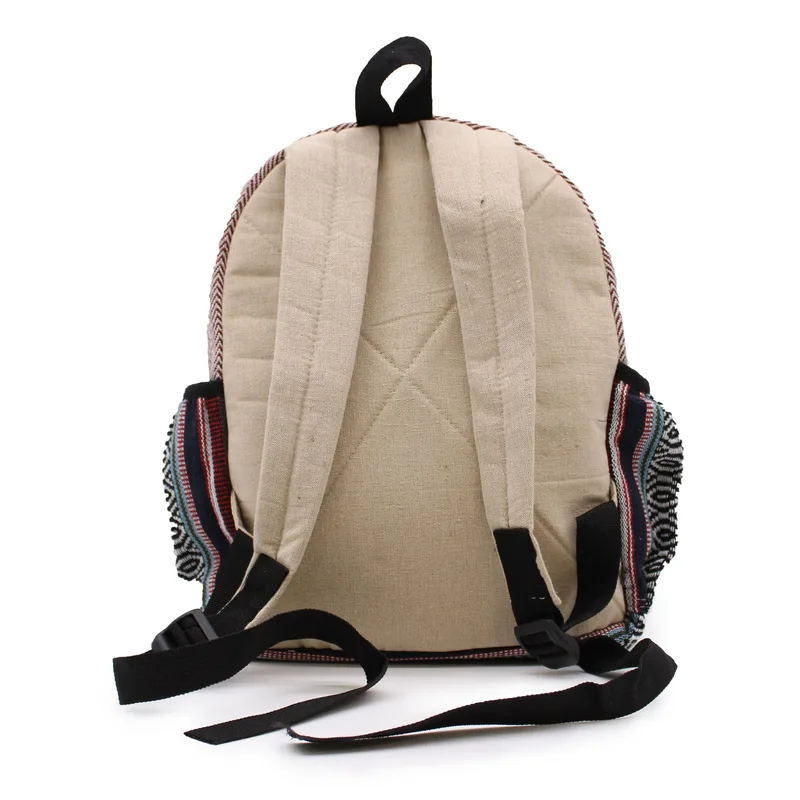 Small Hemp Backpack - Zig Zag Zips Style — foto 4