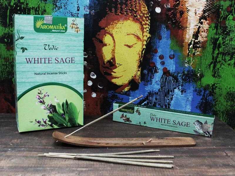 Vedic Incenso Sticks - Bianco Sage — foto 1