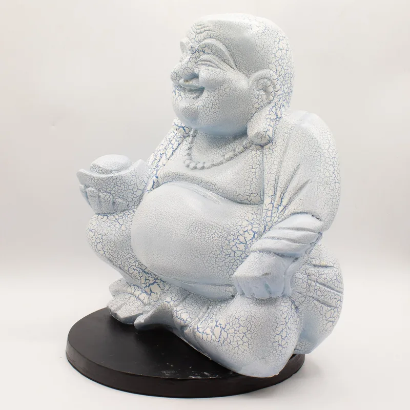 Laughing Buddha Lamp Sky Blu - Round Stand — foto 6
