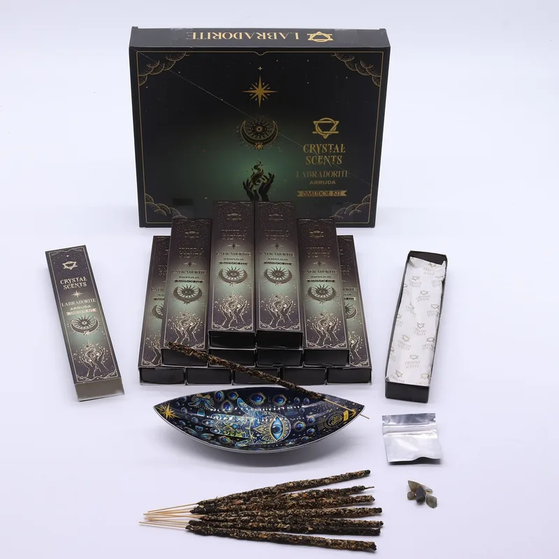 Labradorite Crystal Scents Smudge Incenso - Arruda — foto 2