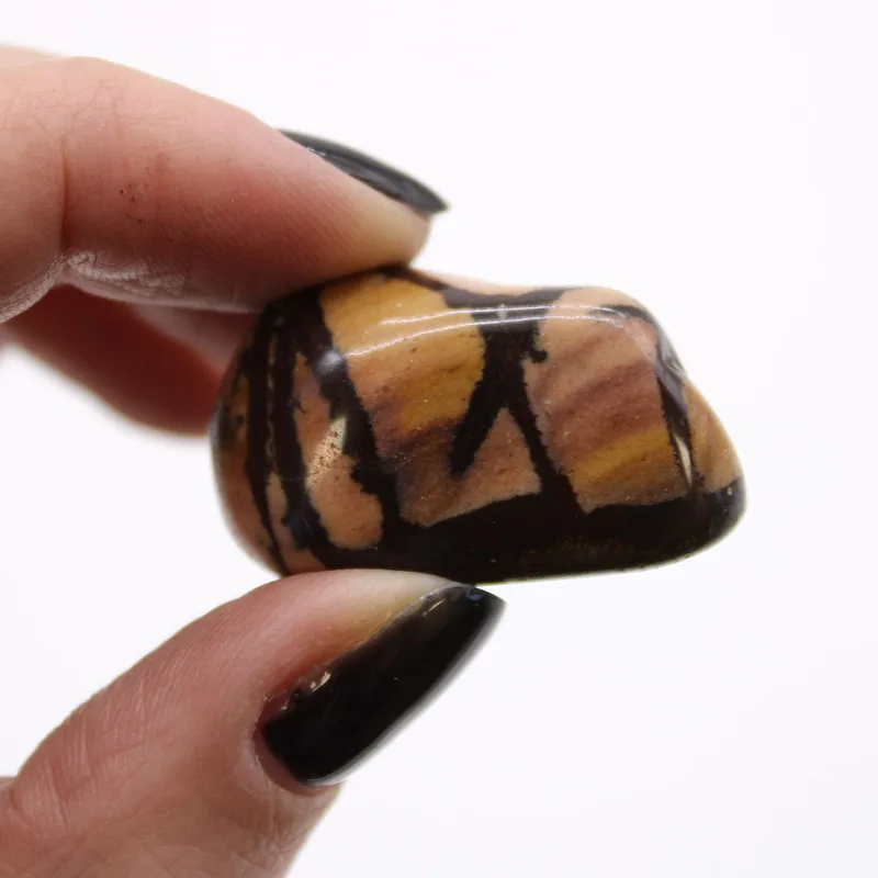 Bag of 12 Medium African Tumble Stones - Jasper Nguni — foto 1