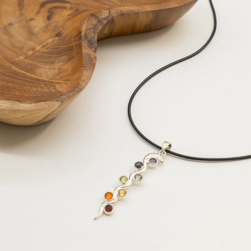 Indian Devotional Pendant Argento Plated Snake Chakra — foto 4