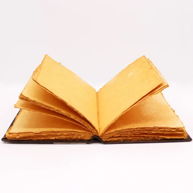 Heafty Brown Tan Book Zinc Rosa Decor 200 Deckle Edges Pages 26x18cm — foto 2