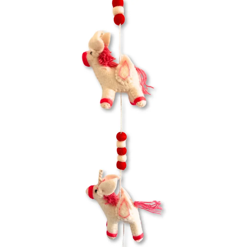 Felt Wall Hanging Unicorns — foto 1