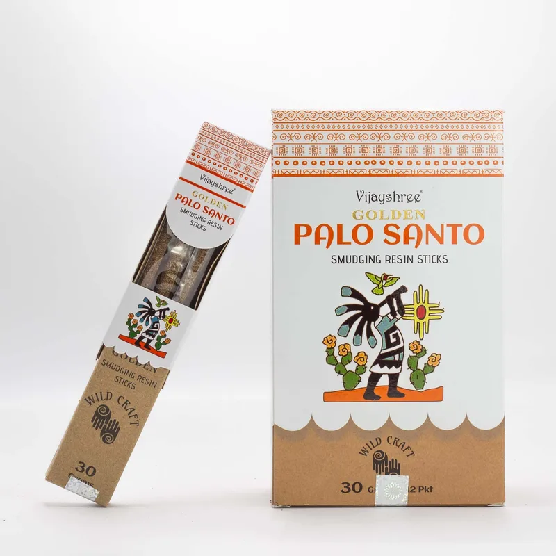 30g Golden Palo Santo Smudging Resin Sticks (6s) — foto 4