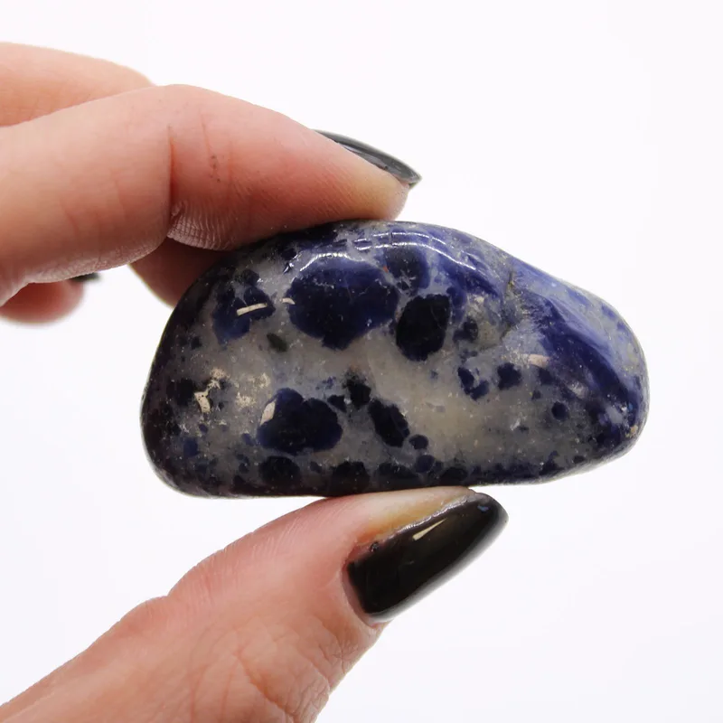 Bag of 12 Medium African Tumble Stones - Sodalite - Puro Blu — foto 1