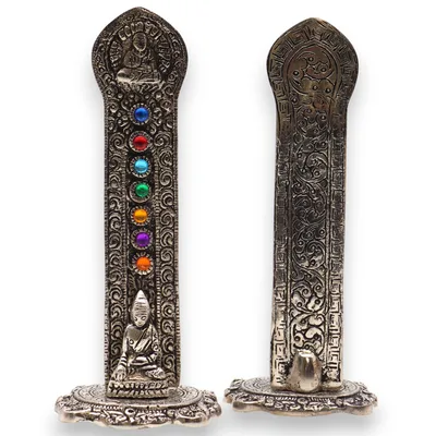 7 Chakra Tower Buddha Incenso Porta 16x6x7cm — foto 2