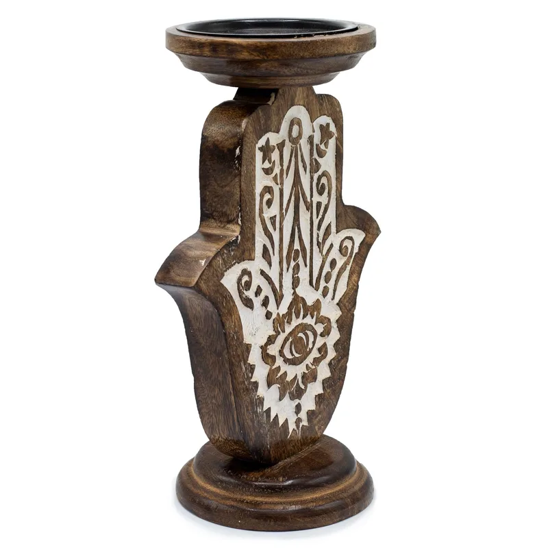 Mango Legno Candela Stand Hamsa Large 25x18cm — foto 1