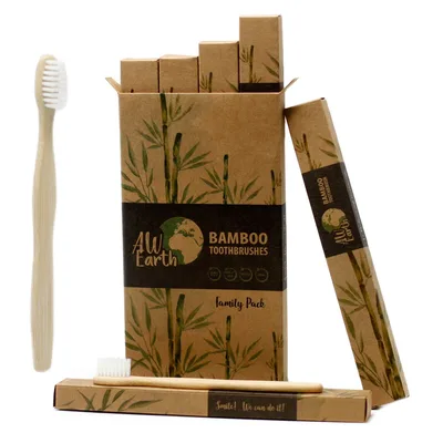 Family Pack Bamboo Toothbrush (2xAdult and 2xChildren) — foto 5