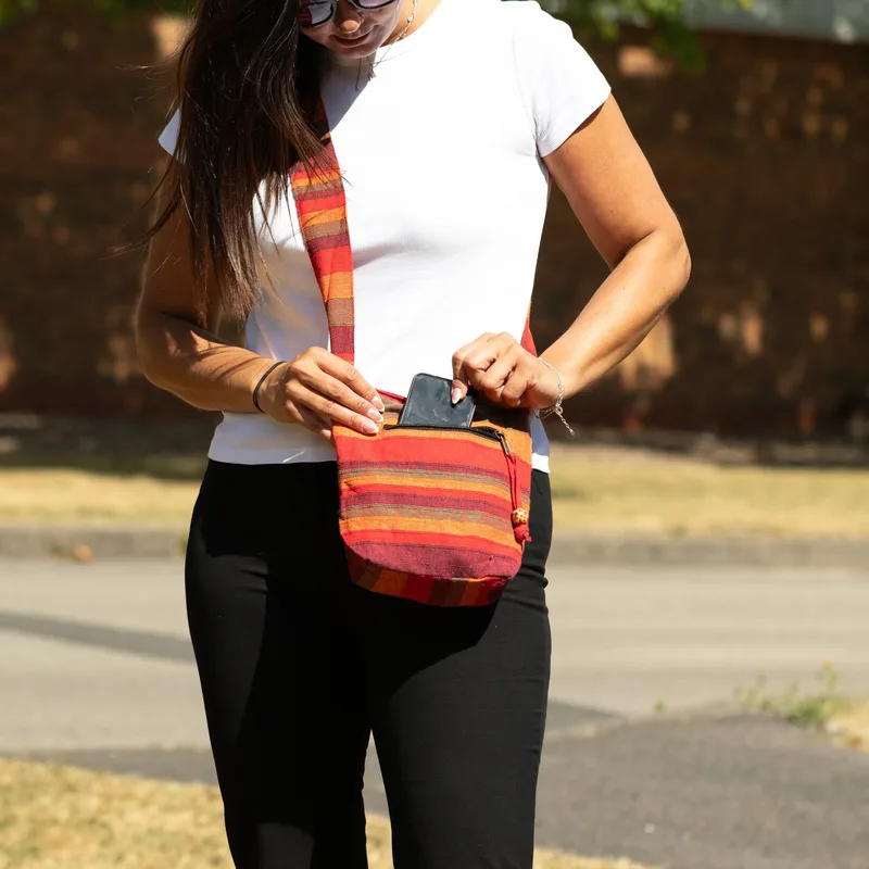 Nepal Sling Bag - Sunrise Arancia — foto 4
