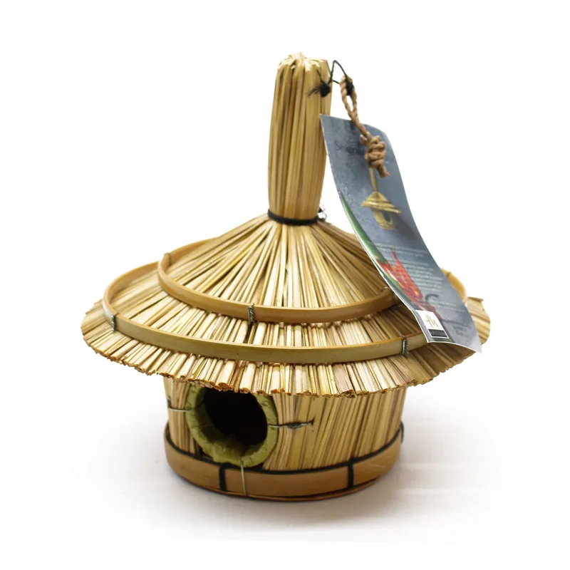 Small Round Seagrass Bird Scatola 17x17cm — foto 2
